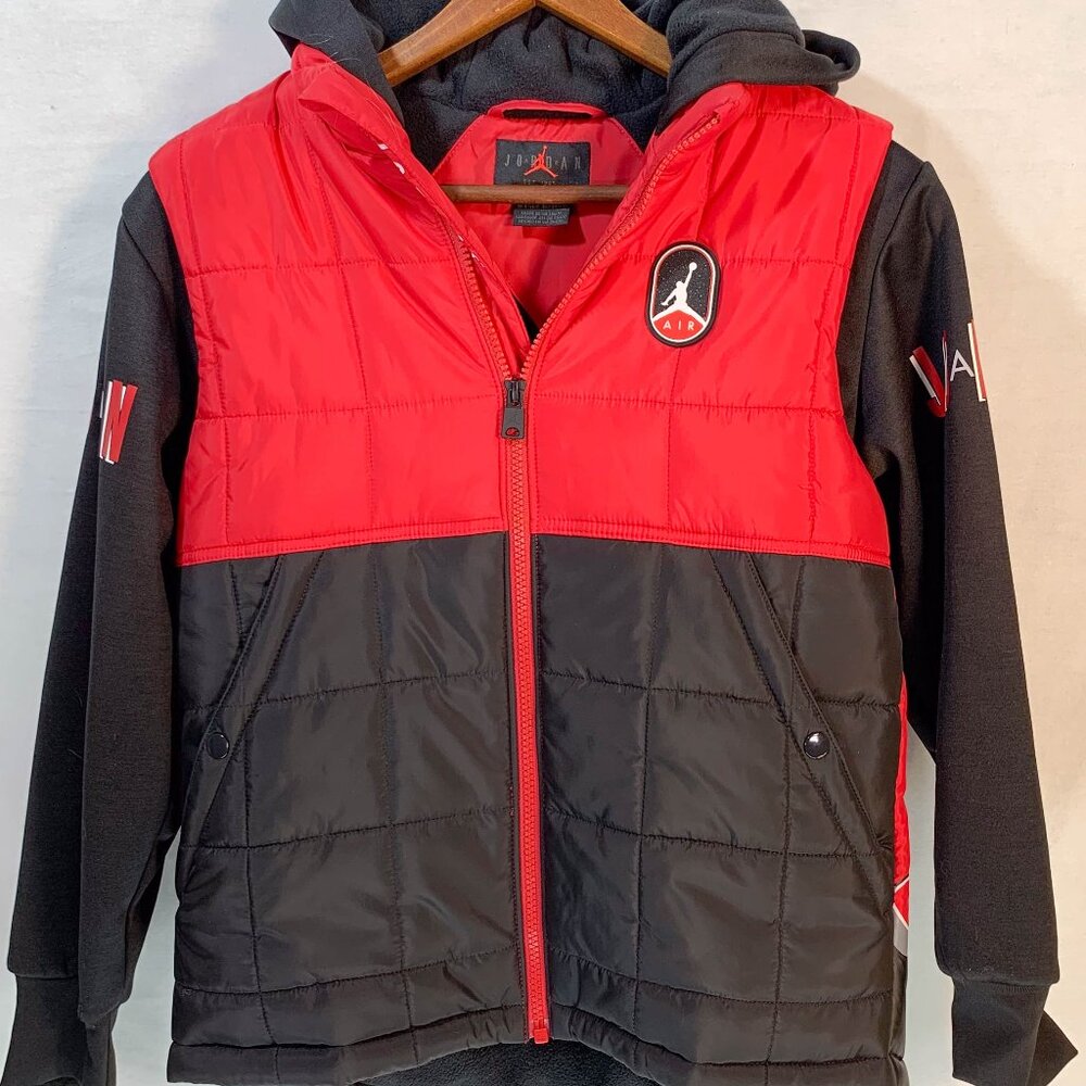 Nike Air Jordon Boys 2Fer Puffer Jacket Size M
